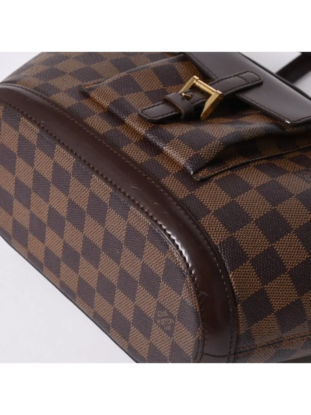 Louis Vuitton Handbag Manosque PM Damier Brown Gold